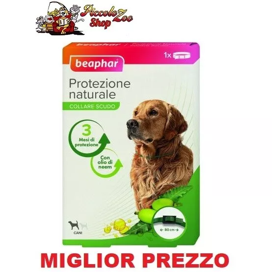 Beaphar protezione naturale cane collare antiparassitario per cani grandi 80cm