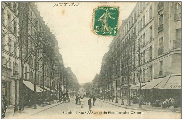75.PARIS.20eme ARR.n°13529.AVENUE DU PERE LACHAISE.PLIE IMPORTANT