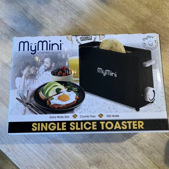 Nostalgia My Mini Single Slice Toaster Black