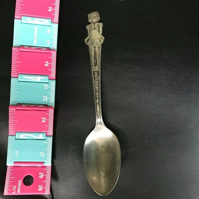 Vintage Collectable Betty Lou Silver Plated Spoon 1930s Carlton, Quaker Oats