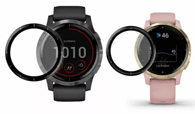 For Garmin Vivoactive 4S -40mm  3D Edge Full Cover Tempered Screen Protector