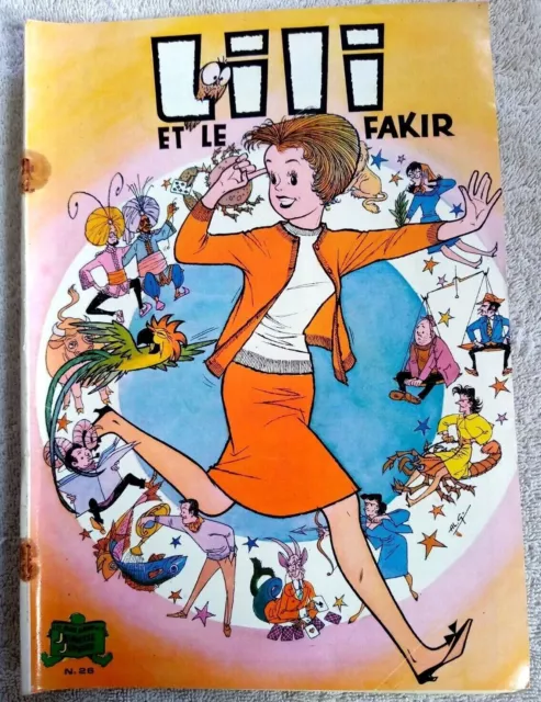 Lili n°26 Lili et le fakir, édition 1979. BD souple Jeunesse Joyeuse