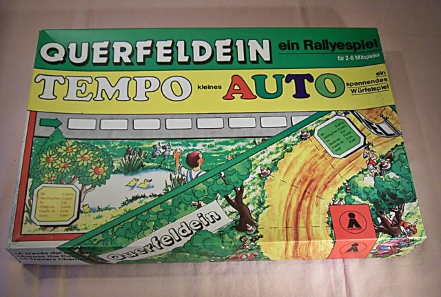 02 126 Zwei DDR Würfelspiele Tempo / Querfeldein,ab 3 / 8 Jahre,2-6 Spieler