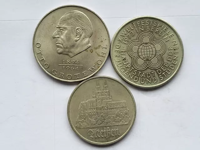 DDR Alte Münze 20,10,5 Mark  1973 , 1972,