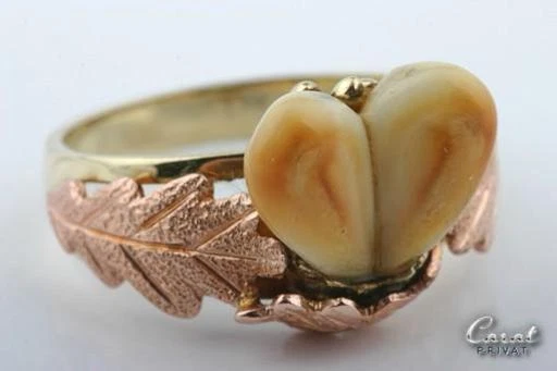 Grandl Ring 14k 585 Rot Gold Gelb Gold Bicolor Gold Gr. 62 Tracht