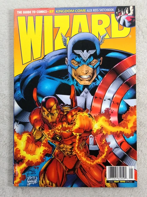 Wizard Comics Magazine Vol 1 No 57 May 1996 Alex Ross Sketch Book Kingdom Come
