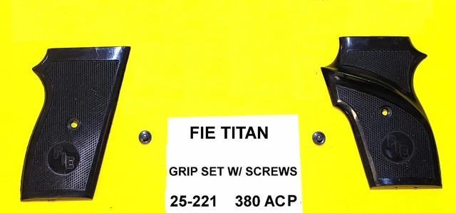 FIE Titan 25 ACP Tanfoglio GT27 pistol grips graphite black plastic 22