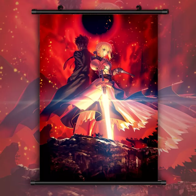 Fate Zero Stay night Saber HD Print Anime Wall Poster Scroll Room Decor