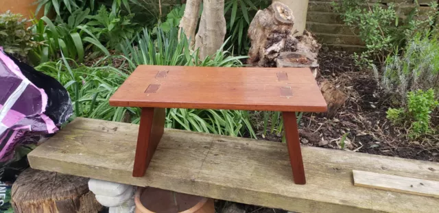 Vintage Wood Foot Stool ~ Bench ~ Milking Stool