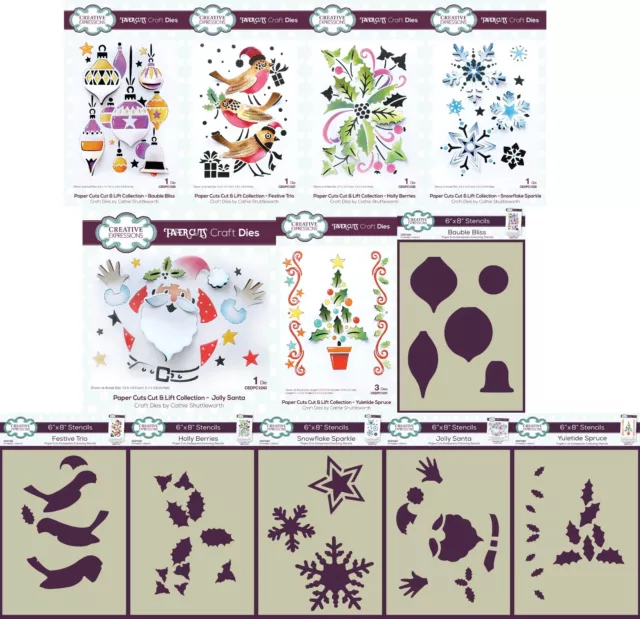 Creative Expressions - Festive Papier Coupures Coupe & Lift Ou Pochoir