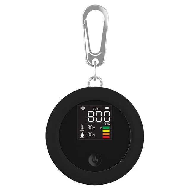 Compact CO2 Detector with Infrared Sensor and Loud Alarm for RVs and Campers