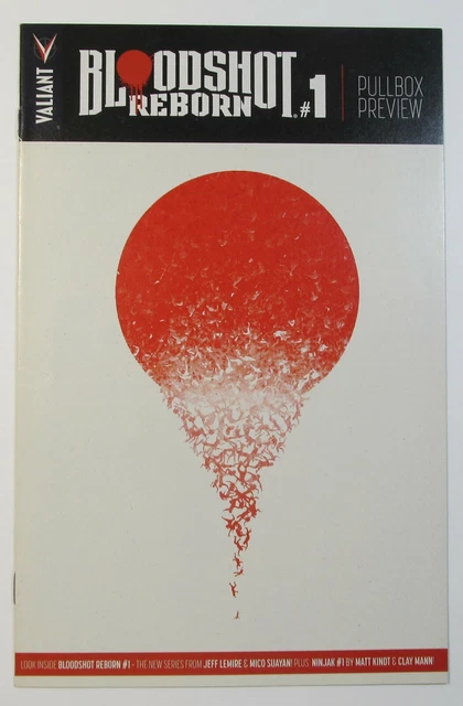 Valiant First Pullbox Preview Bloodshot Reborn # 1 Vf/Nm 9.0 Promotional Comic