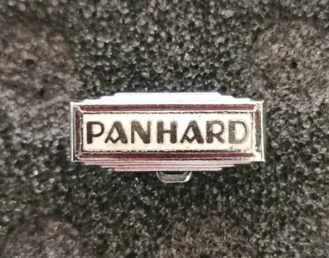 Panhard Knopf Automobil emailliert "DEGAT" ALT+Original - Maße 25x10mm