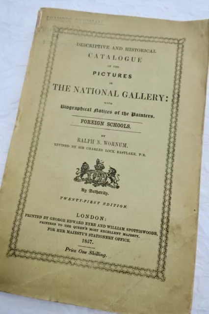 Descriptive & historical catalogue of the pictures in the National gallery 1857