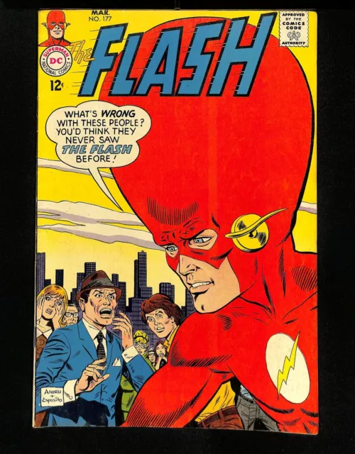 Flash #177 Trickster! Andru/Esposito Cover DC Comics 1968