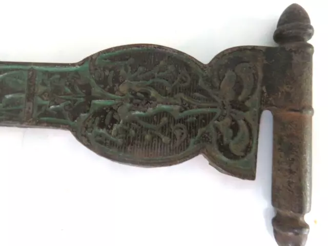 Vintage Cast Iron Ornate Hook Hanger  Plant Bird Cage Lamp  (DDD3) 3