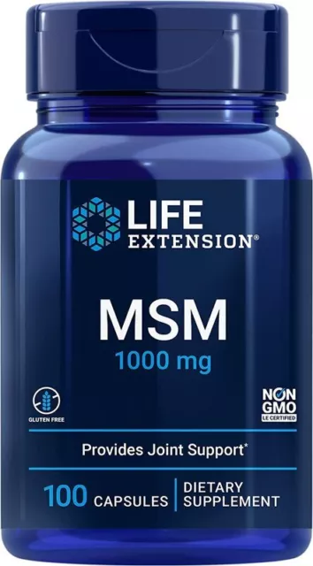 Life Extension, MSM, 1000mg, 100 Kapseln - Blitzversand