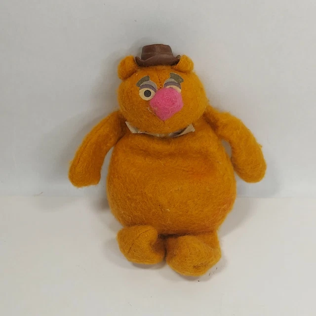 Fisher Price The Muppets Fozzie Bear #865 Beanbag 7" Plush Doll 1979 Vintage