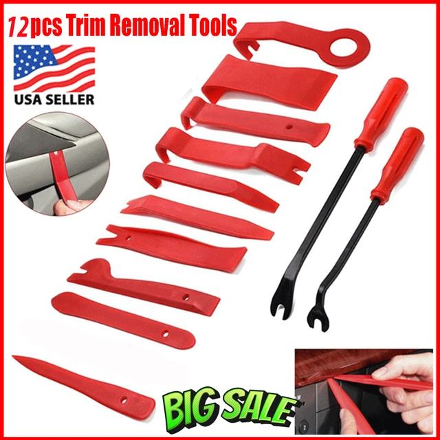 12 AUTO TRIM Removal Tool Kit Car Panel Door Dashboard Fastener Remover