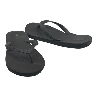 WELL-LOVED Thong J CREW Sandals Flip Flops Flats WORN Shoes Womens 9.5 (BROWN)