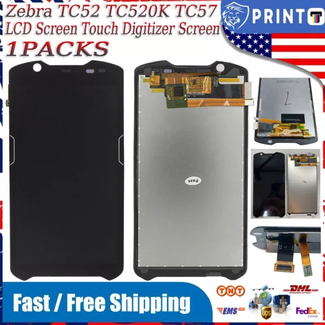 For Zebra TC52 TC520K TC57 Mobile Scanner LCD Screen Touch Digitizer Screen