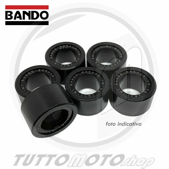 KIT 6 RULLI ORIGINALI BANDO GR.14 PIAGGIO VESPA PRIMAVERA 125 ie 3V 4T 2013-2017