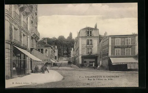 CPA Villeneuve-Saint-Georges, Rue de l´Hotel de Ville