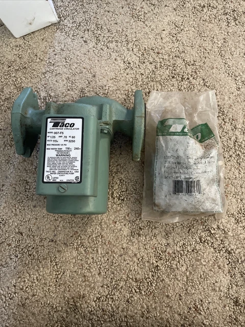 Taco 007-F5 Cast Iron Circulator, 1/25 HP