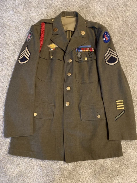 ORIGINAL WWII US 6th Army USARPAC Uniform DSC Bronze Star Dated 1942 £ ...