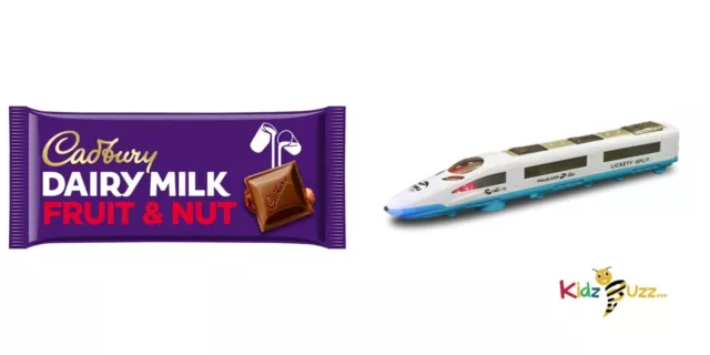 Bullet Train with Lights & Music Toy & Cadbury Dairy Milk Fruit & Nut Chocolate