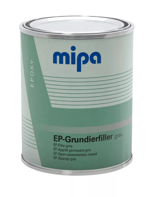 Mipa EP Grundierfiller Epoxid 1 Liter hellgrau ca. RAL 7032 Autolacke Füller
