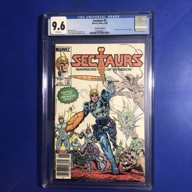 Sectaurs #1 CGC 9.6 NEWSSTAND 1ST PRINT 1ST APPEARANCE Coleco MARVEL COMIC 1985