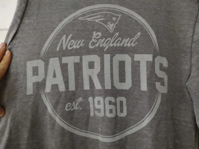 Felpa Nfl Re: Coperta Taglia S 38" New England Patriots Grigio Abbigliamento Squadra