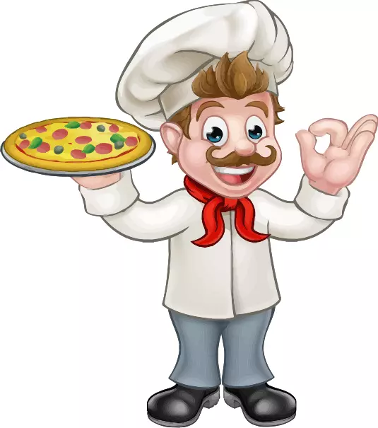 Aufkleber Pizza Bäcker II Autoaufkleber 27 x 30 cm Sticker Konturschnitt