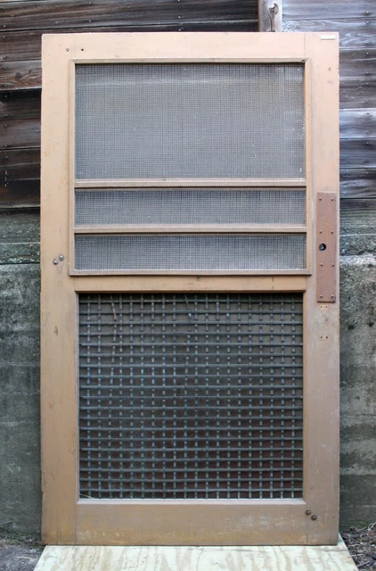 4 avail 48"x83" Antique Vintage Old Wood Wooden Factory Barn Door Metal Screen