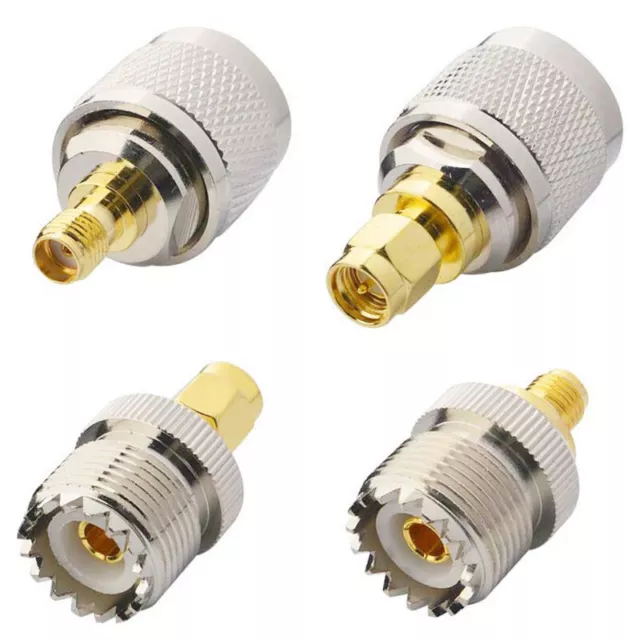 4 PCS / SET UHF SL16 PL259 SO239 to SMA Male Plug Female Jack  Connector5438