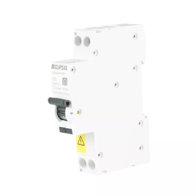 Clipsal by Schneider Electric  Clipsal RCBE220/30S | 20AMP RCBO 1P+N 4.5kA Resi 3