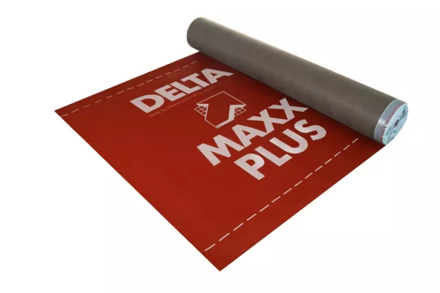 DELTA MAXX PLUS Energiesparmembran Unterdeckbahn 1,5 m x 50 m = 75 m²