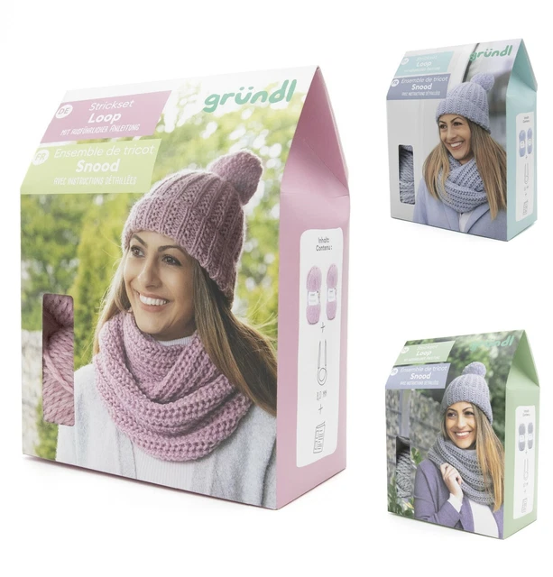 Gründl DIY Strickset - Shetland Loop - inkl. Anleitung & Rundstricknadel