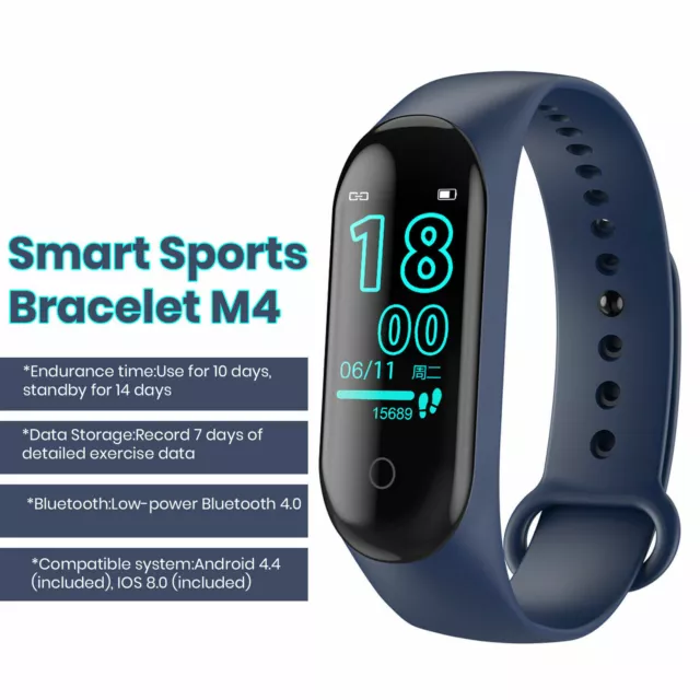 New Fitness Smart Watch Sports Gym Bands Heart Activity Tracker For Kids Adults