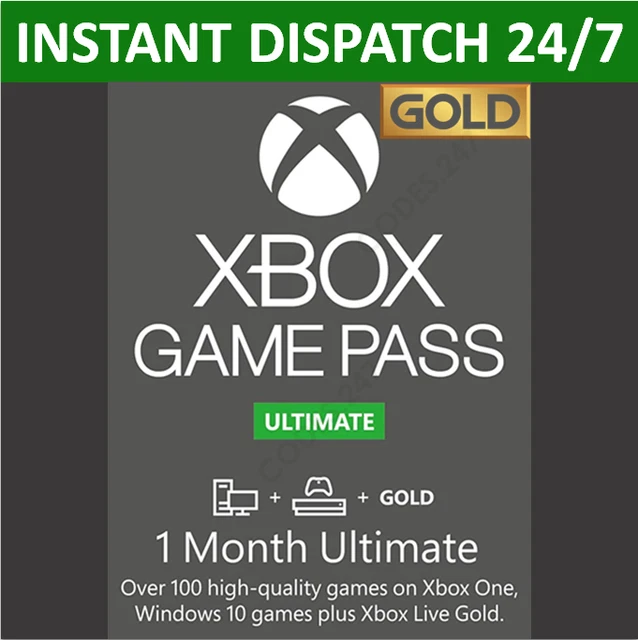Xbox Live 1 Month Gold & Game Pass Ultimate Membership