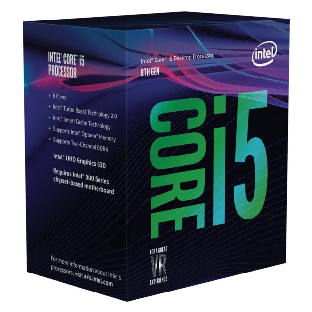 Processeur Intel® Core™ i5-8500T 9 Mo de cache, jusqu'à 3,50 GHz