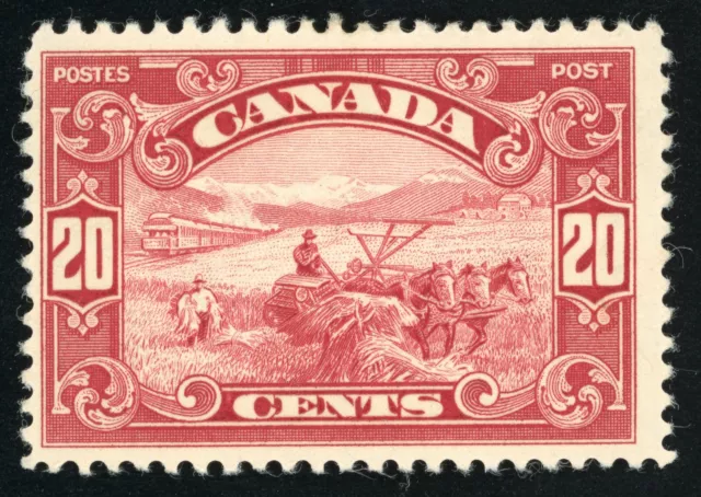 Canada Scott 157 Mint HR OG  dark carmine 1929 QC044  bhmstamps