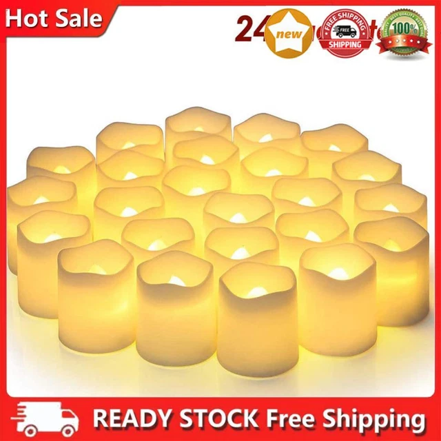 24pcs LED Candles Lamp Home Decorations Candles Tea Light Tea Light for Birthday