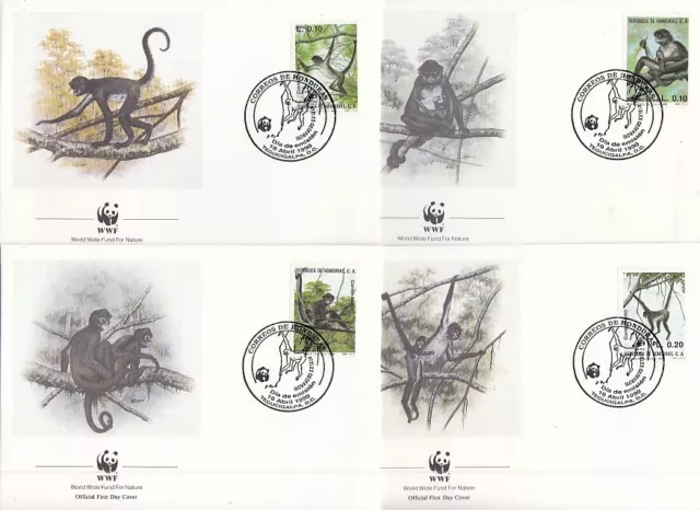 WWF Lot of 20 FDC Cape Verde Honduras Uganda Niger Dominican Republic 2