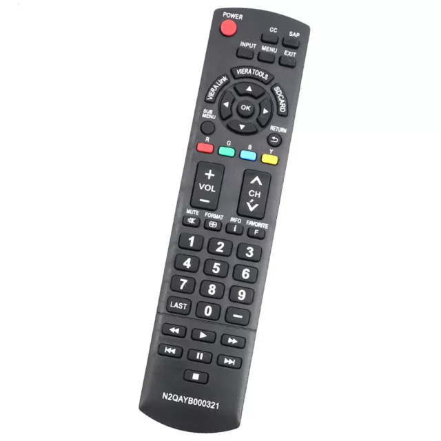New N2QAYB000321 Replace Remote for Panasonic TV TC-42PX14 TC-50PS14 TC-P50S1
