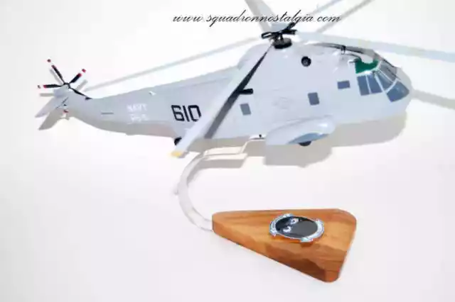 Sikorsky® SH-3 SEA KING™, HS-5 Night Dippers 1990s, 16" Mahogany Scale Model