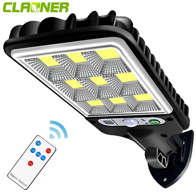 6000W LED SOLAR Street Wall Light PIR Motion Sensor Security Outdoor ...