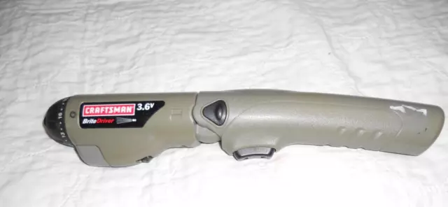 CRAFTSMAN 3.6 VOLT Brite Driver Cordless Screwdriver Only.UNTESTED 6.00 PicClick