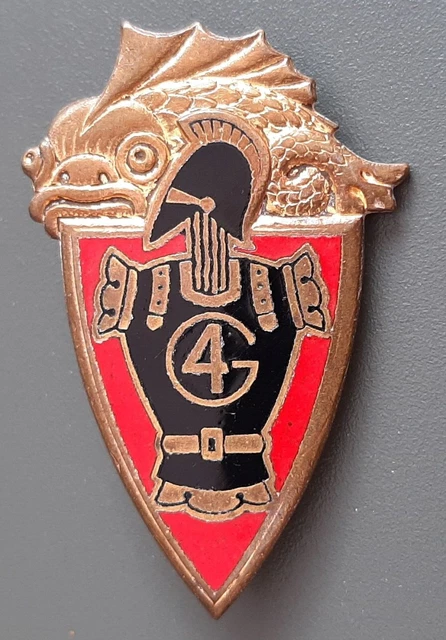 Insigne émail Légion Etrangère 1° REC - Algérie AFN Original, Cavalerie